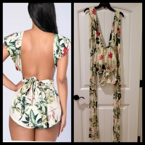 🆕️Fashion Nova welcome to the jungle romper - Picture 3 of 6